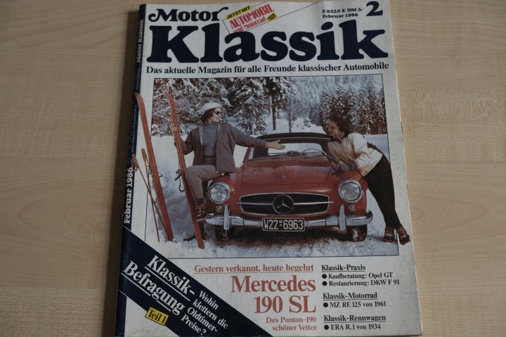 Deckblatt Motor Klassik (02/1986)